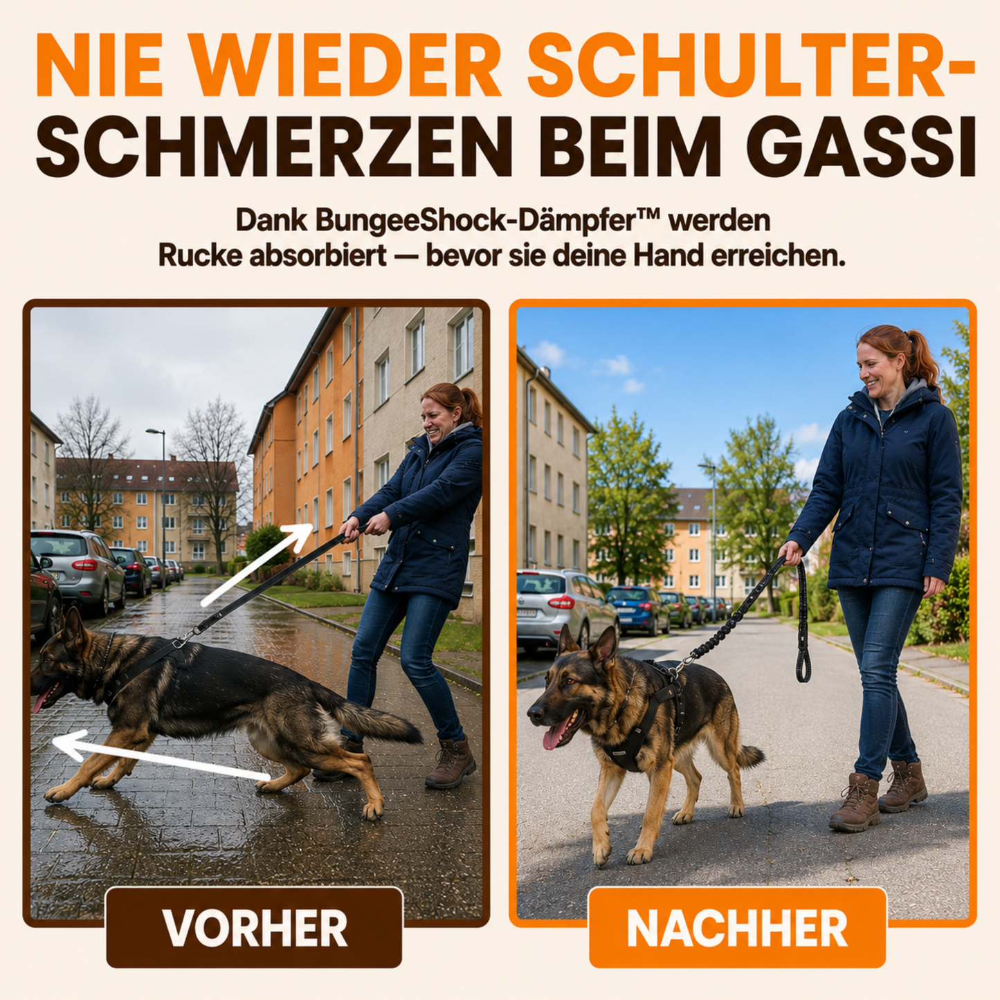 Schnauzenheld™ Bungee-Leine