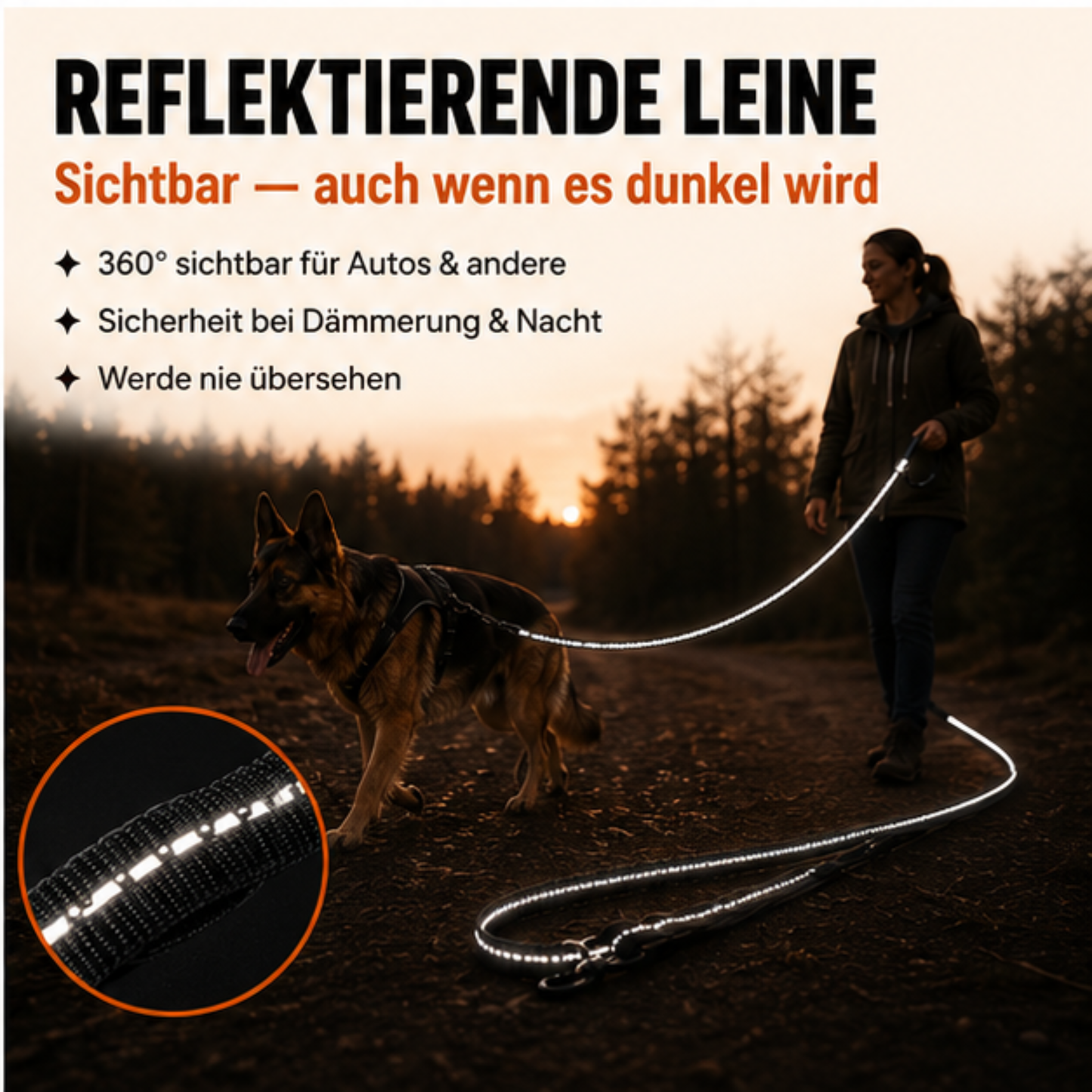 Schnauzenheld™ Bungee-Leine