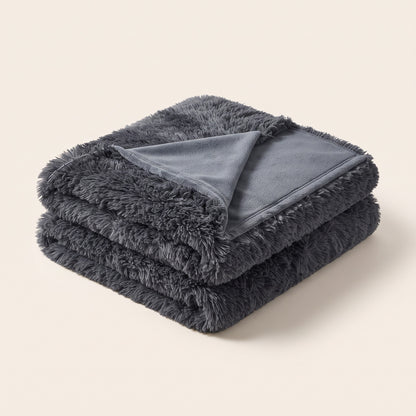 Schnauzenheld Kuscheldecke – Dunkelgrau
