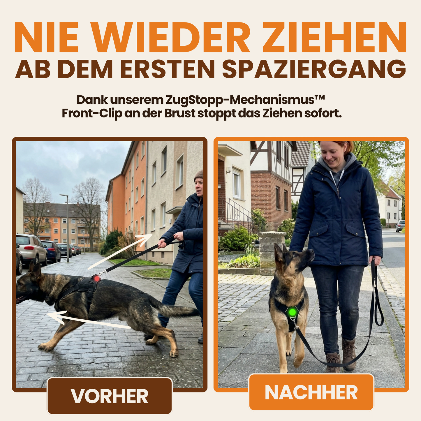 Schnauzenheld™ - Anti-Zieh-Geschirr