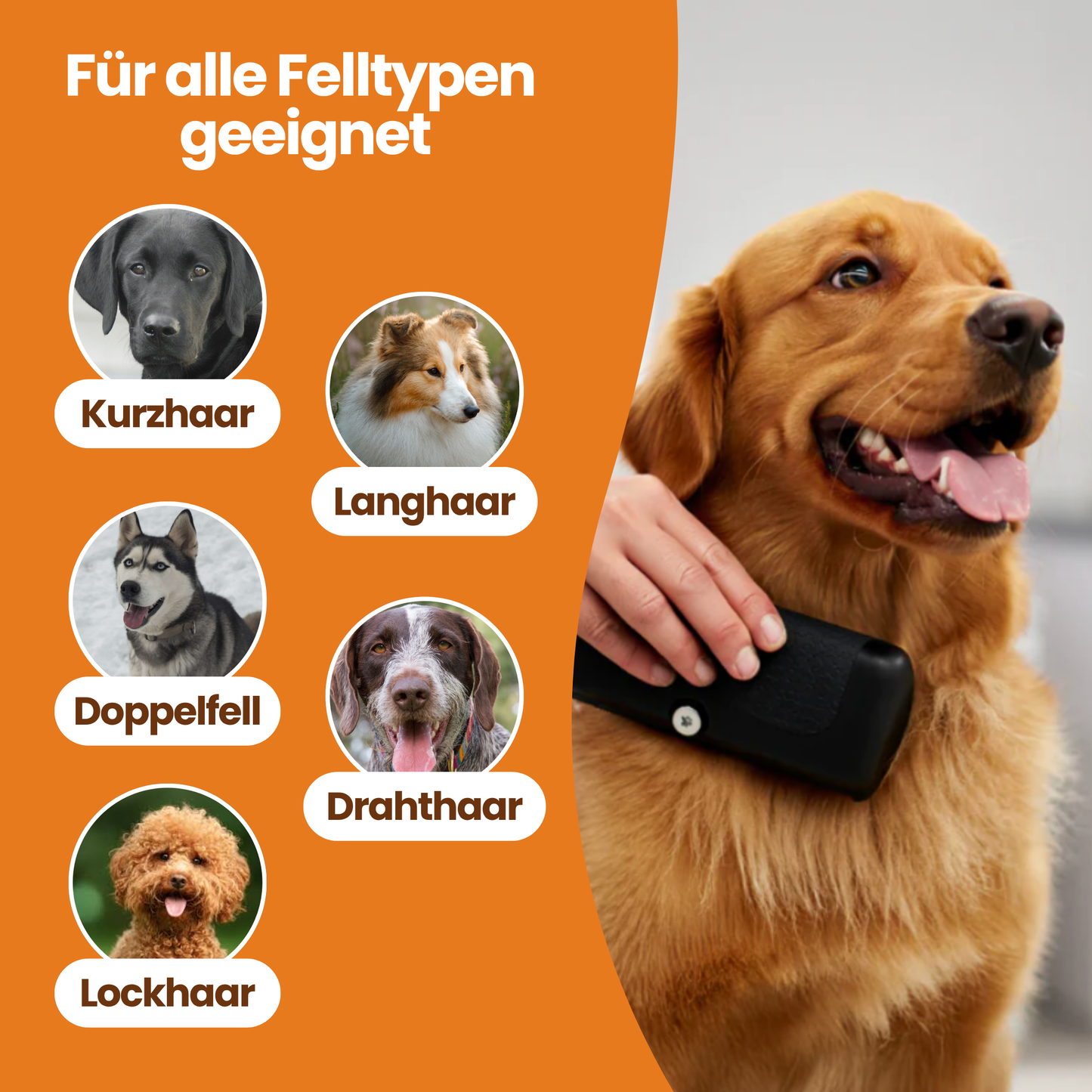 Schnauzenheld™ Unterfell-Bürste