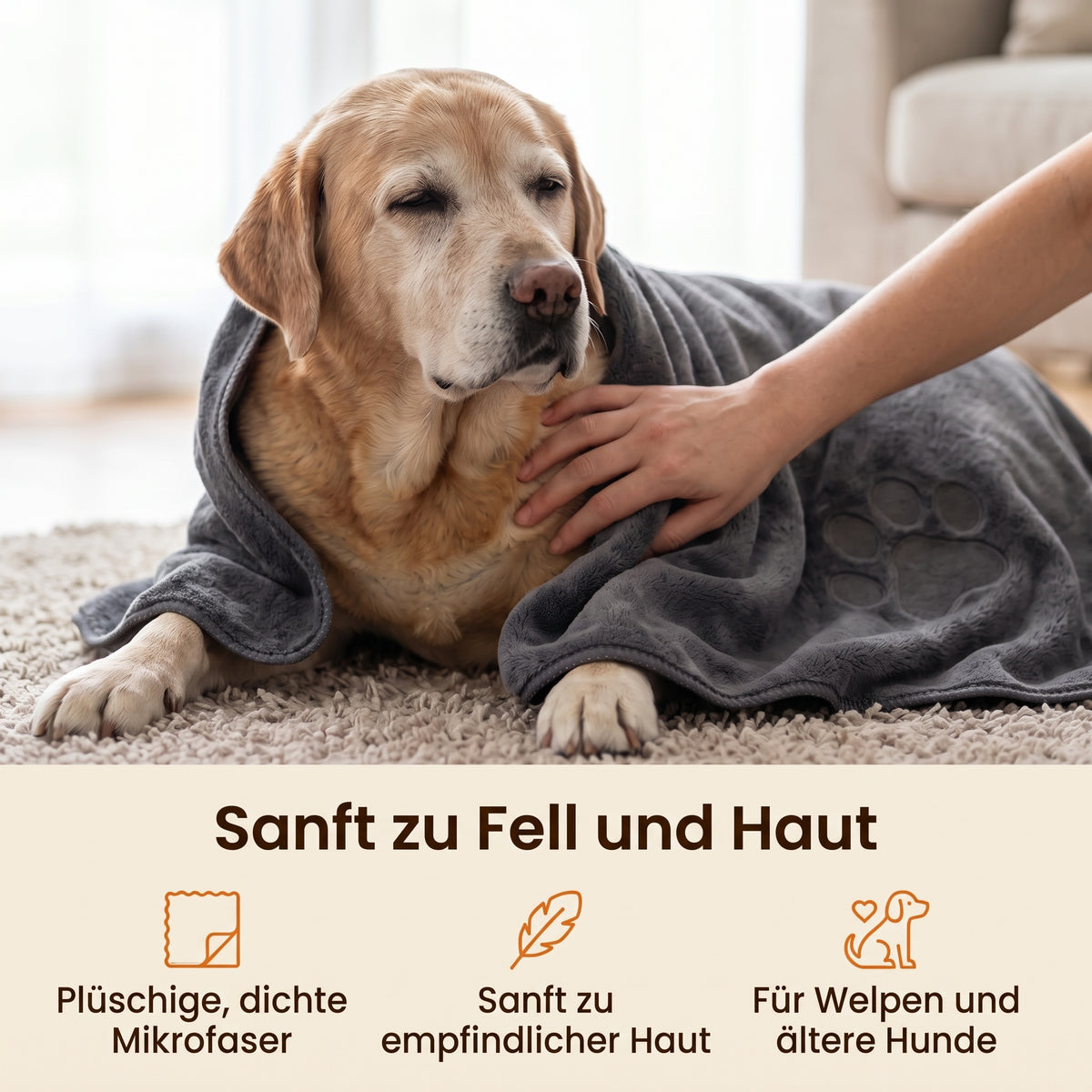 Sanft zu Fell und Haut