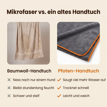 Mikrofaser vs. altes Handtuch