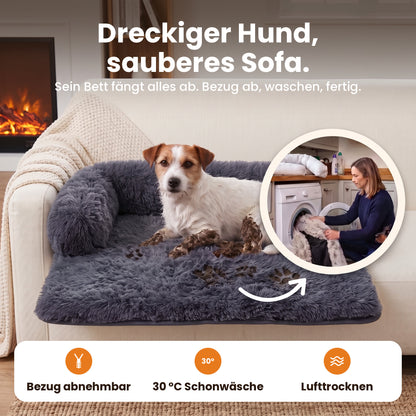 SofaNest™ - Luxus-Sofabett für Hunde - beruhigender Rückzugsort zum Entspannen