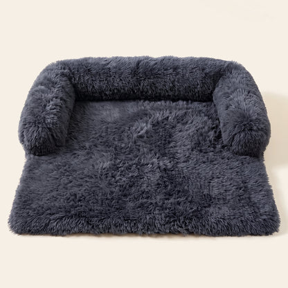 Schnauzenheld Luxus-Sofabett – Dunkelgrau