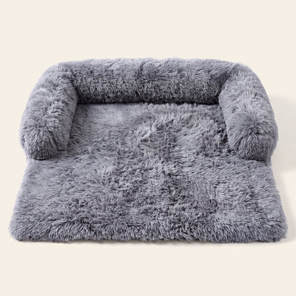 Schnauzenheld Luxus-Sofabett – Hellgrau