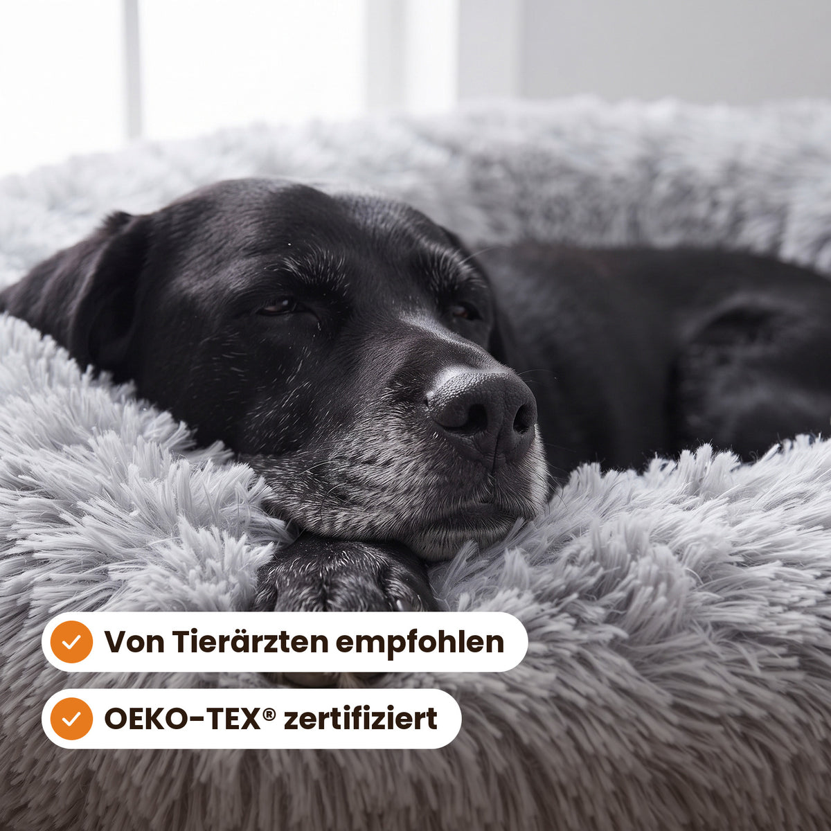 Von Tierärzten empfohlenes, OEKO-TEX® zertifiziertes Hunde-Sofabett